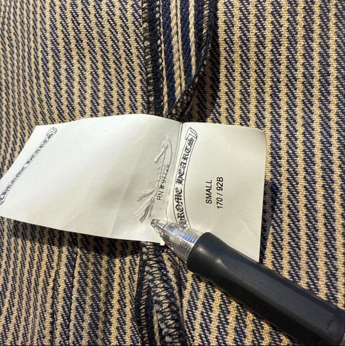 CHROME HEARTS クロムハーツ ラストバイト ストライプシャツ