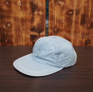 90s USA製 Polo Ralph Lauren ロングビル キャップ M/帽子 ラルフローレン シャンブレー