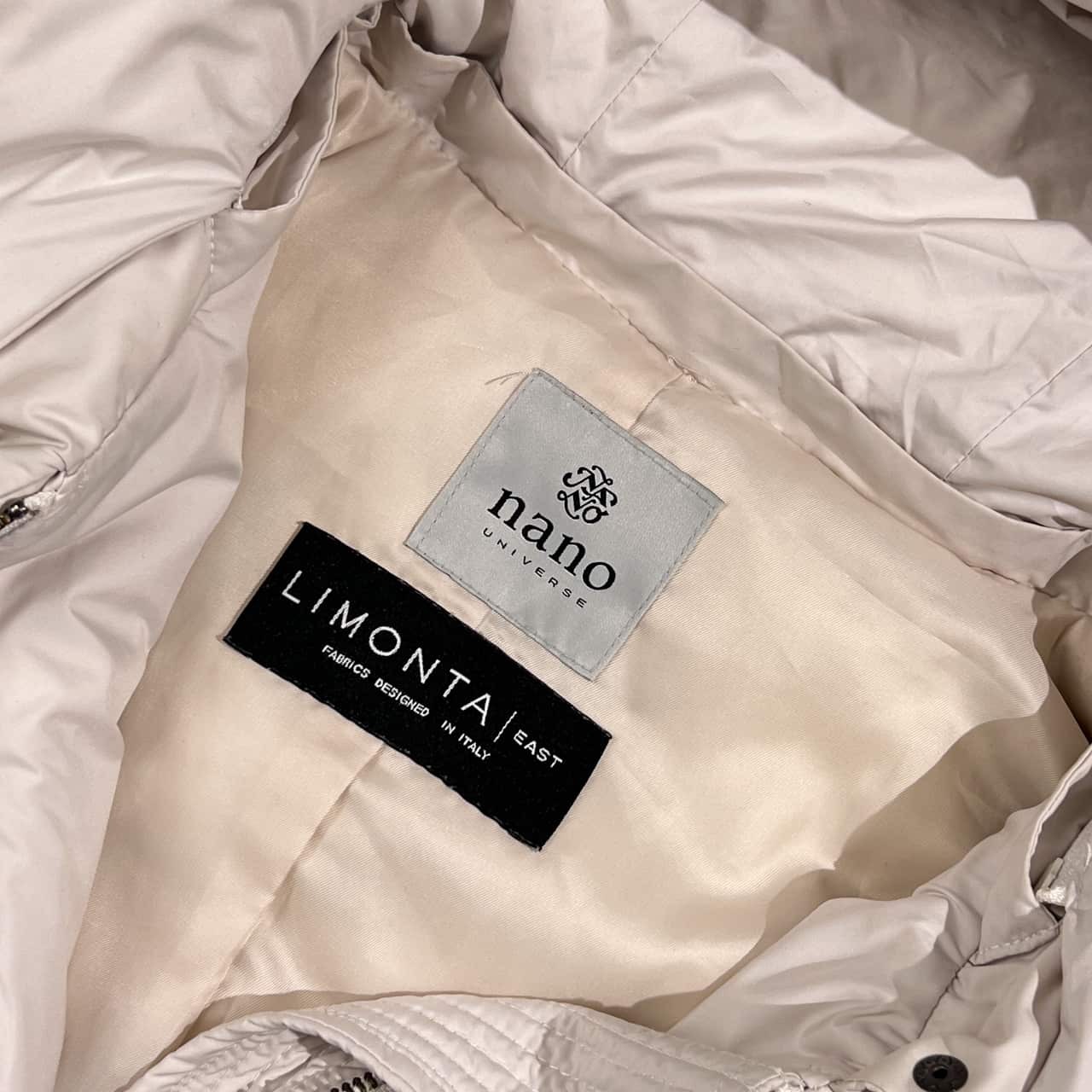 nano universe ナノユニバース LIMONTA フード 中綿 ジャケット /オフホワイト系 レディース