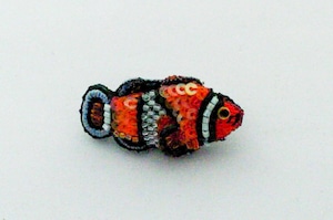 Trovelore　刺繍ブローチ (TRB004 Clownfish )