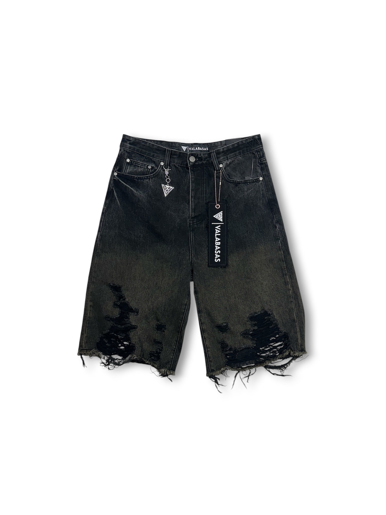 VALABASAS / iceland jorts dark grey wash