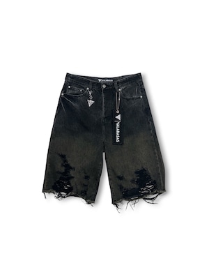 VALABASAS / iceland jorts dark grey wash
