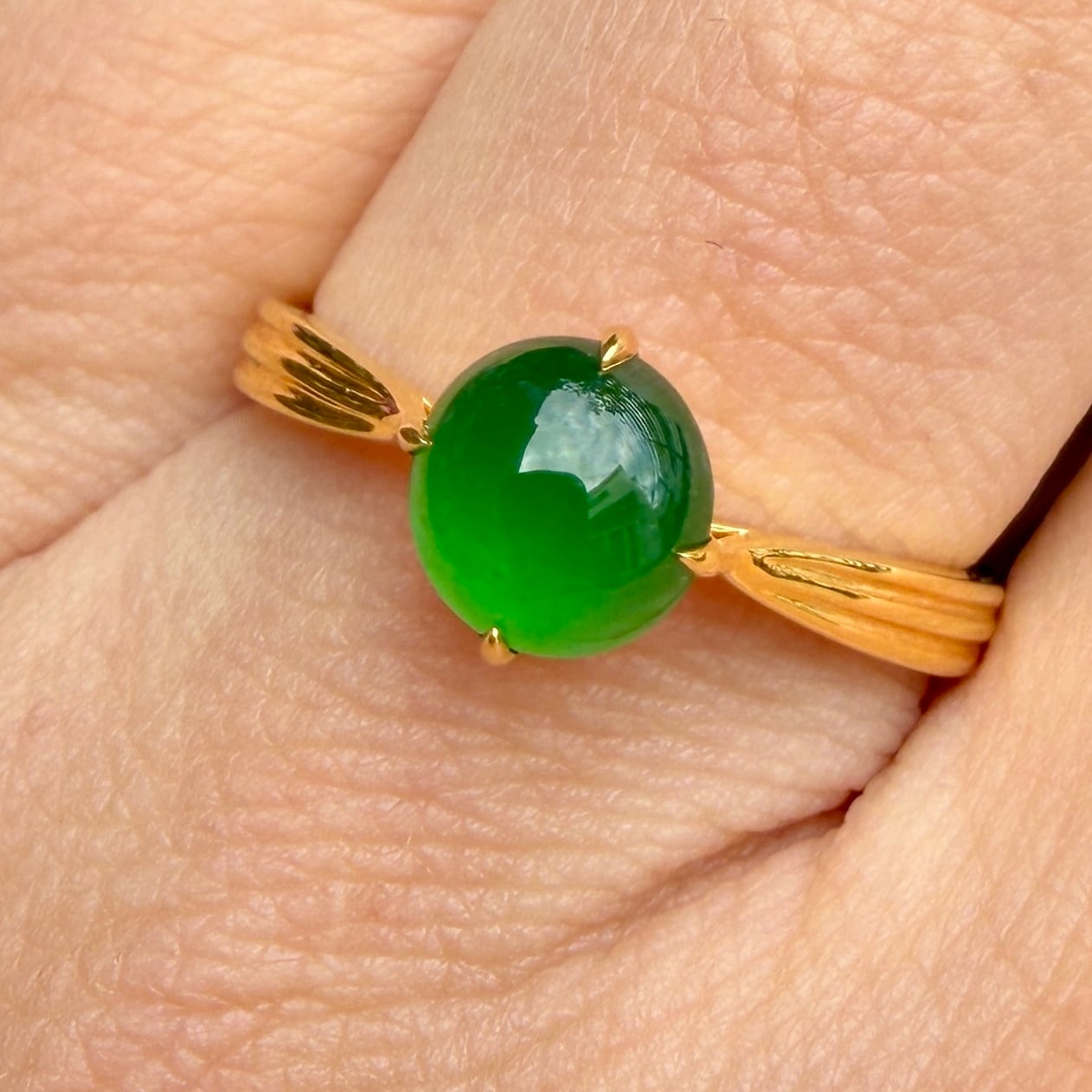 Jade Gold Ring RC2510SBRG10001 | Victorian Box