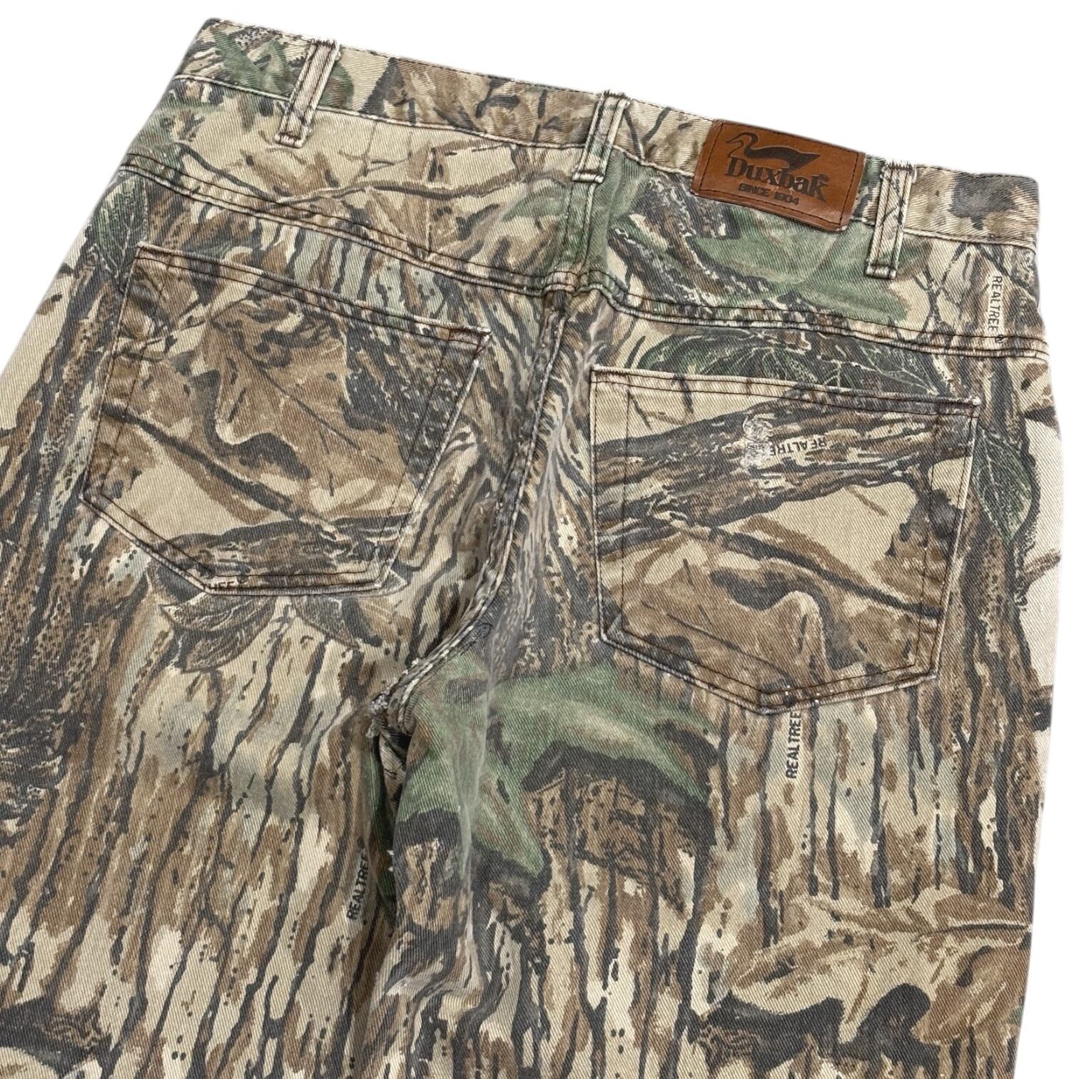 90's USA製 Duxbak Realtree Camo 5Pocket Pants W34 / ダックスバック