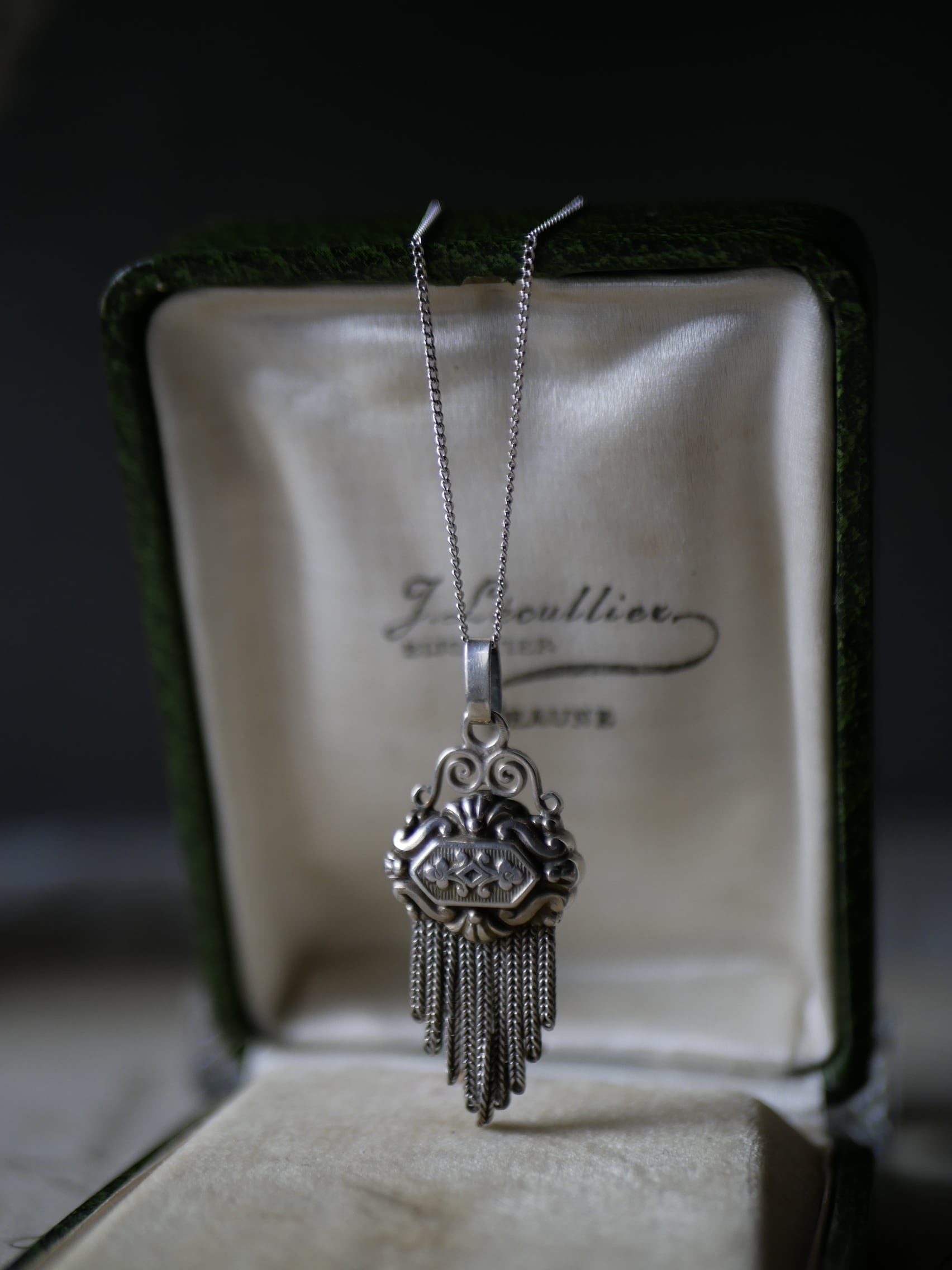 純銀 タッセル ネックレストップ ペンダントトップ アンティーク フランスアンティーク