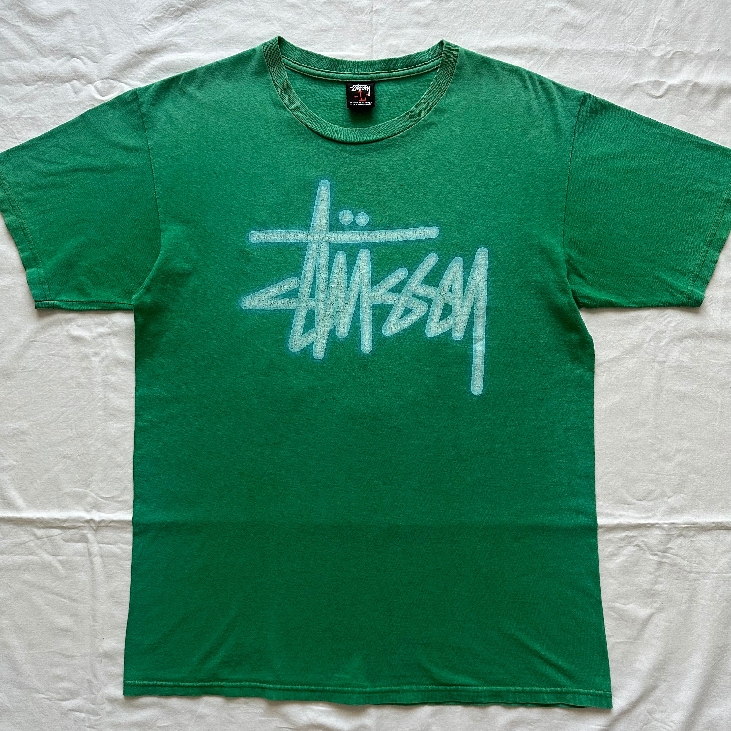 MADE IN USA】90s-00s STUSSY WTAPS drip technique TEE.NAVY. XL
