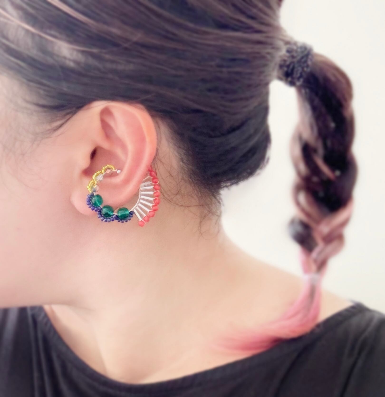 ＜Rollo～イロヅクビジュー～＞イヤーカフ『 ハミングバード/hummingbird 』<35>