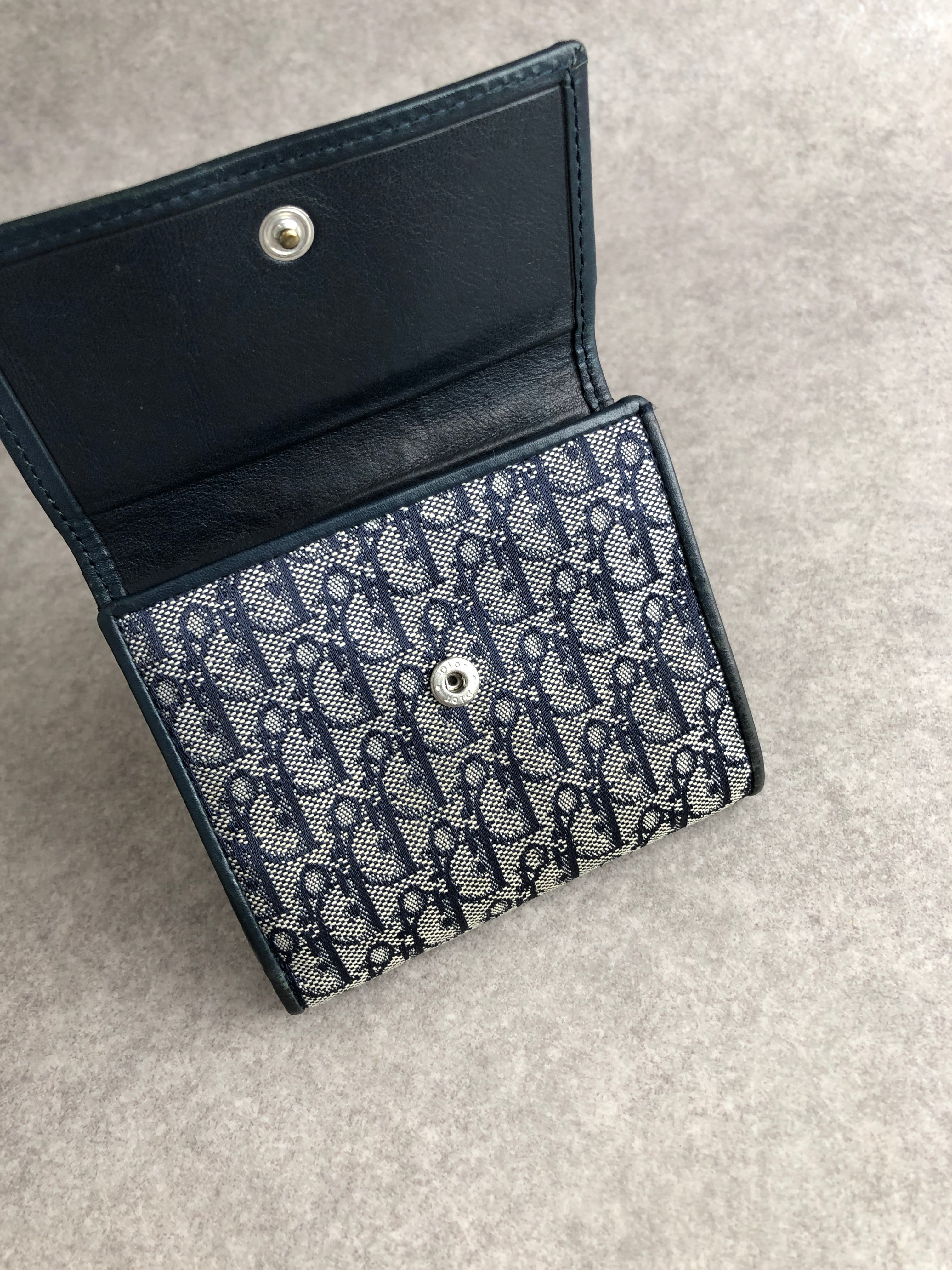 Christian Dior クリスチャン ディオール トロッター 財布 ネイビー