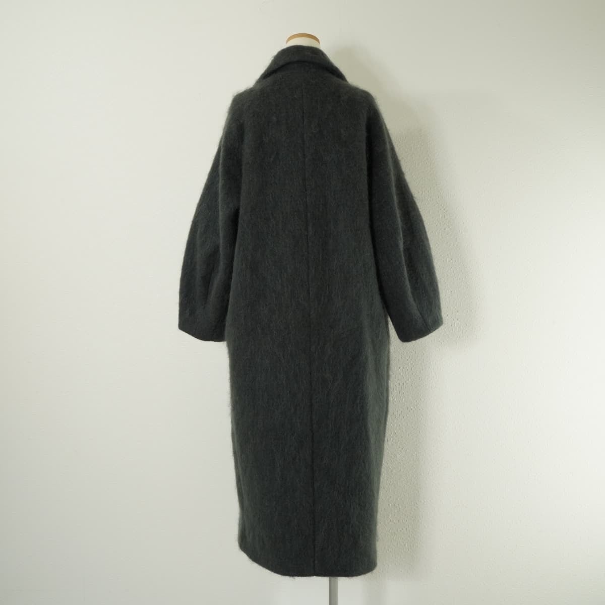 AMERI アメリ DEFORMATION COLLAR SHAGGY COAT モヘヤ シャギー コート  