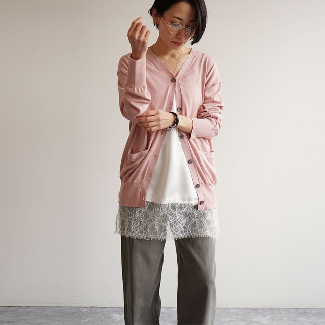 ニュアンスVネックカーディガン