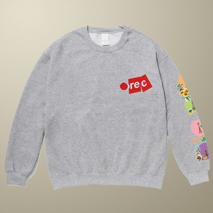 予約【dotREC】FLEECE SWEAT  (グレー)