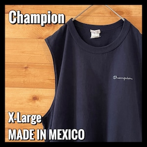 【champion】チャンピオン ノースリーブ タンクトップ アメリカ古着 XL