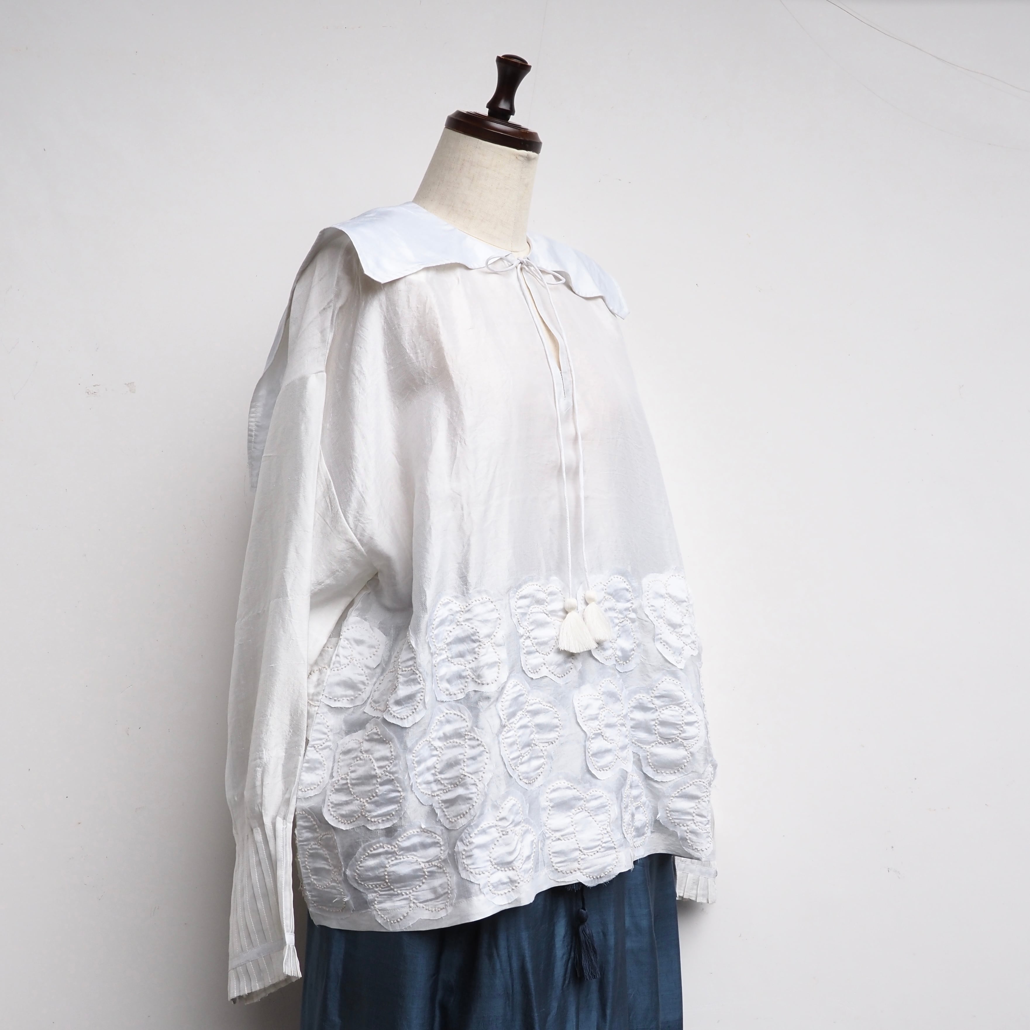 BUNON/Kahdi Silk flower Blouse/BN2653