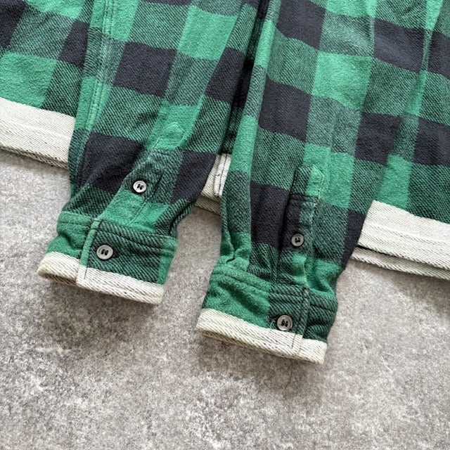 GOODENOUGH】グッドイナフ バッファローチェック オープンカラー