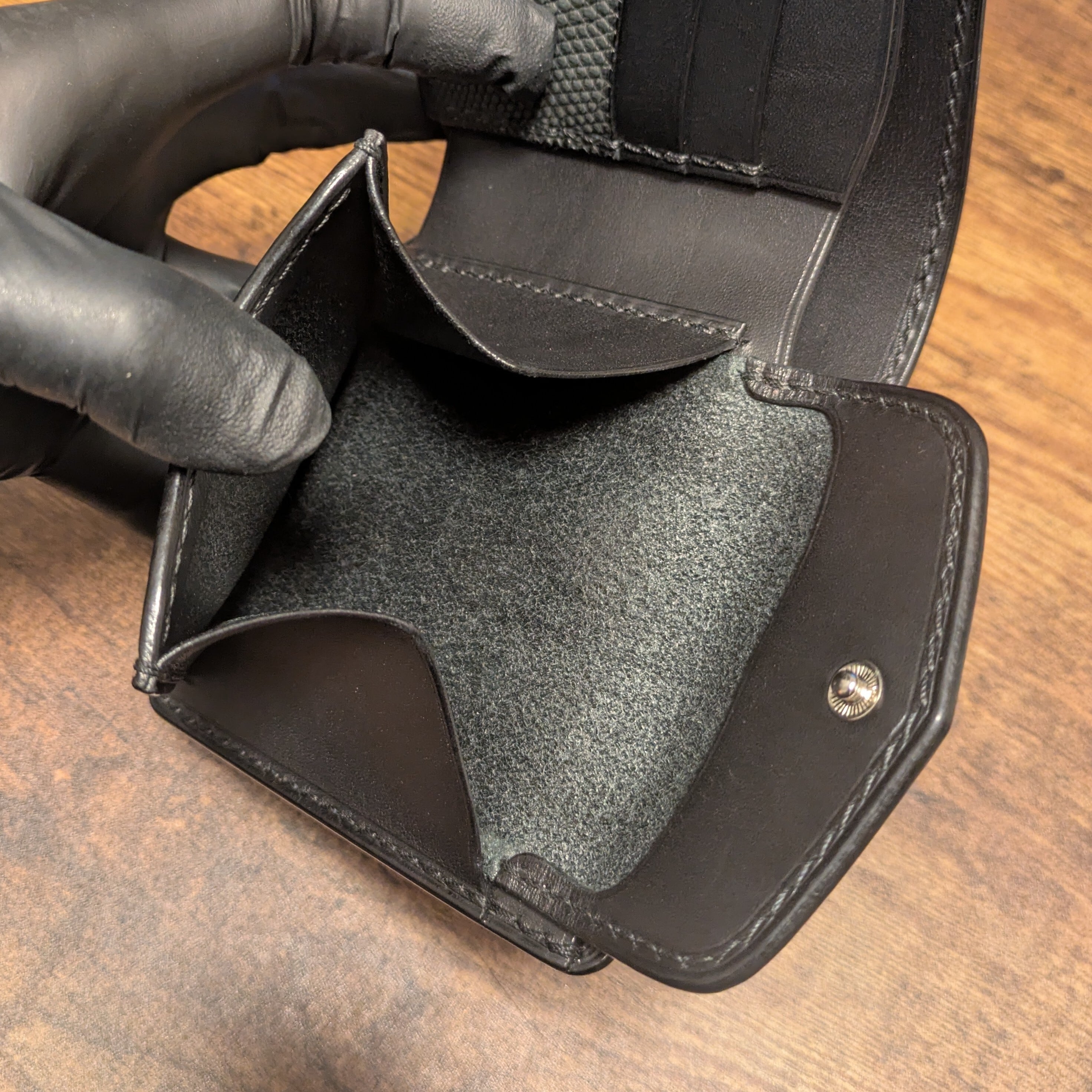 ハーフウォレット ヌバックリザード～Billfold wallet nubuck lizard