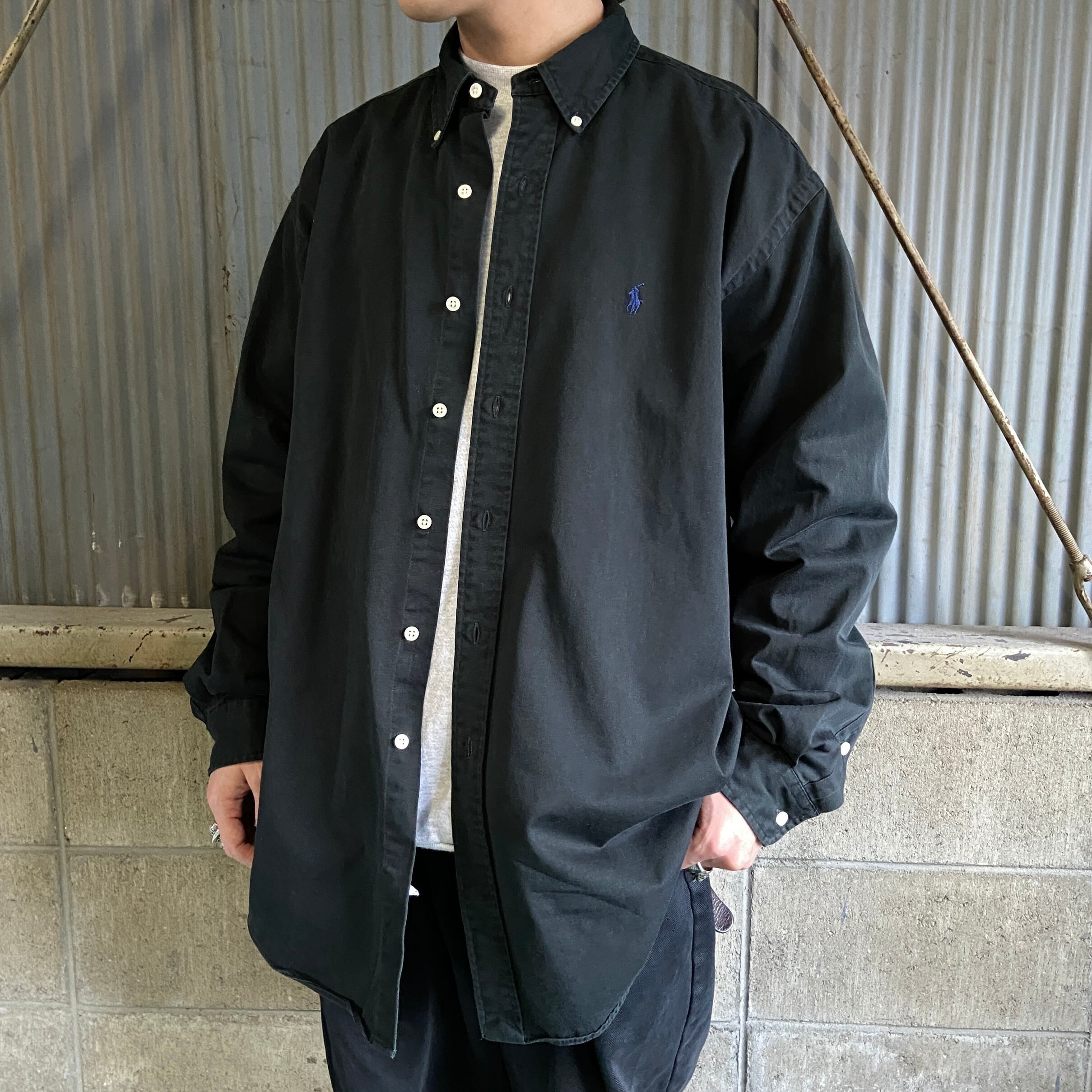 90年代 Ralph Lauren ラルフローレン BLAKE 長袖 ボタンダウンシャツ 