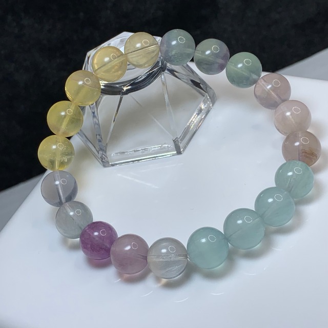 8.パステル系フローライト・ブレスレット