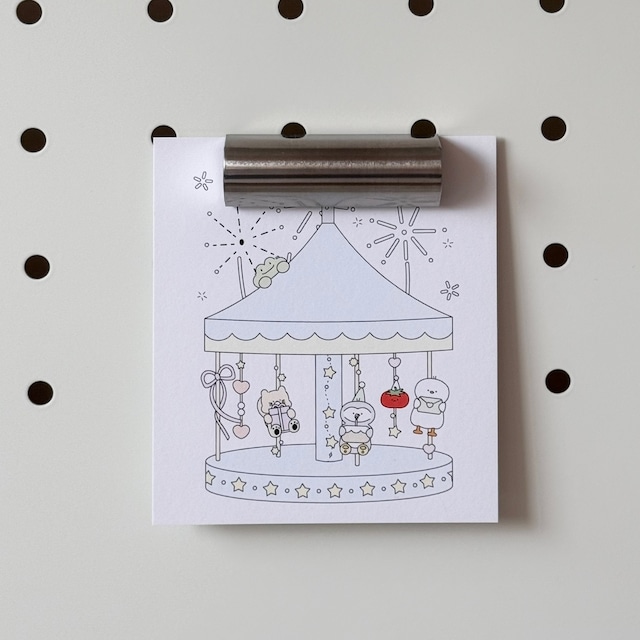 ★予約 papeterie.atelier 〔post card -carousel-〕