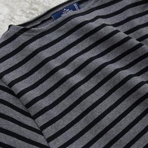 セントジェームス SAINT JAMES ボーダーシャツ(OUESSANT)ACIER/NOIR【レターパックプラス可】