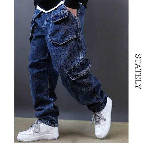 Pocket Cargo デニムパンツ_B04 画像