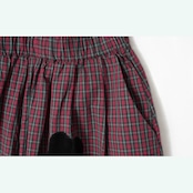 花が歩く、グリッドチェックパンツ《i0679》