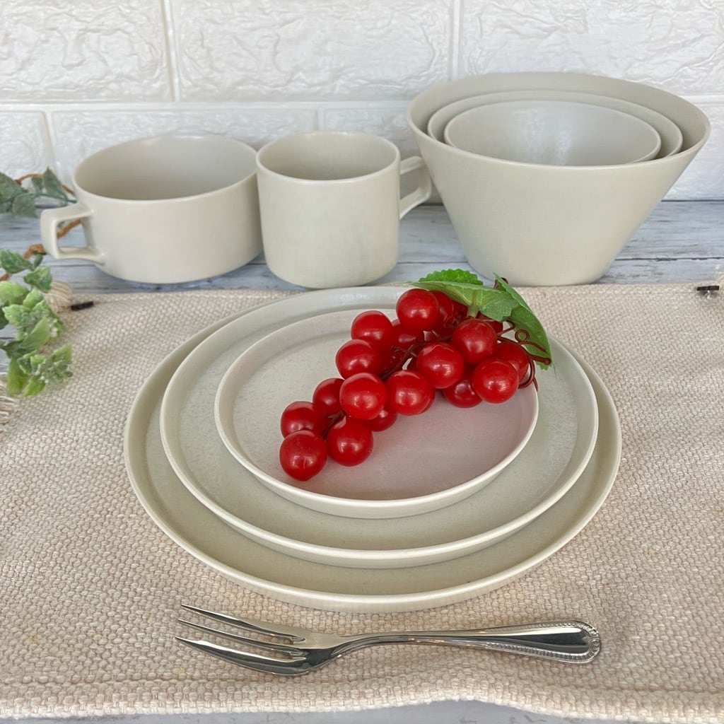 全9色】Mino_works 大皿 フラット皿 25cm皿 ワンプレート皿 カフェ風