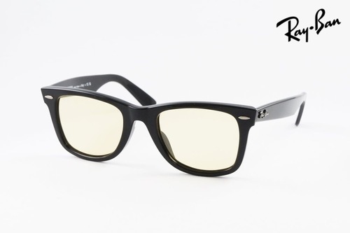 【純正ライトカラー】Ray-Ban サングラス RB2140-F 901/R6 52サイズ Wayfarer ウェリントン レイバン 正規品 イエロー