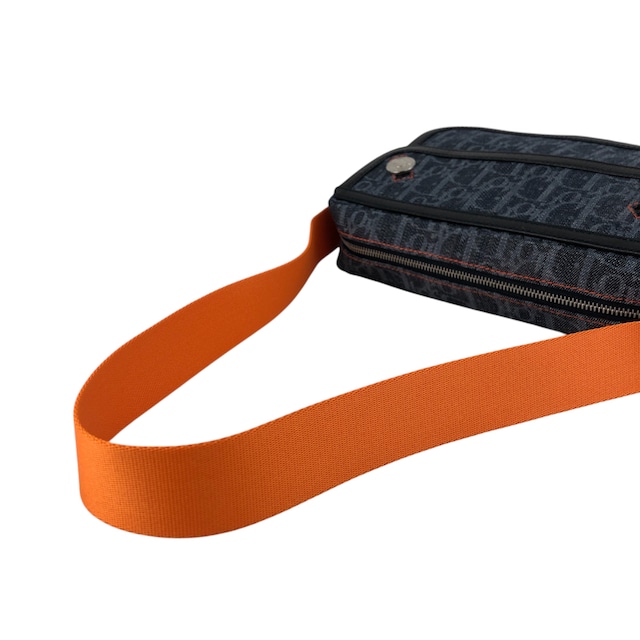 Christian Dior クリスチャン ディオール フライトライン トロッター ショルダーバッグ インディゴ デニム フラップ vintage ヴィンテージ オールド jb5tcy