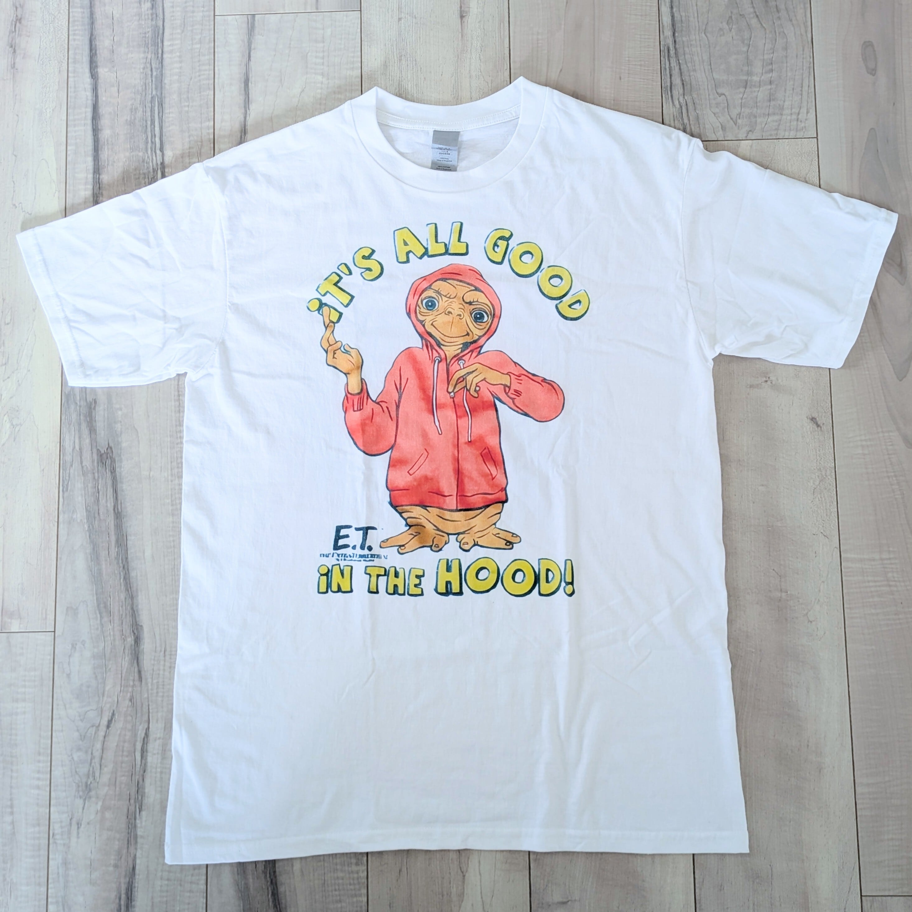 再入荷!【 E.T. / イーティー】 『It's all good in the HOOD! 』Tee / 映画Tシャツ / 80'MOVIE / Tシャツ〚アメリカン雑貨 アメトイ〛