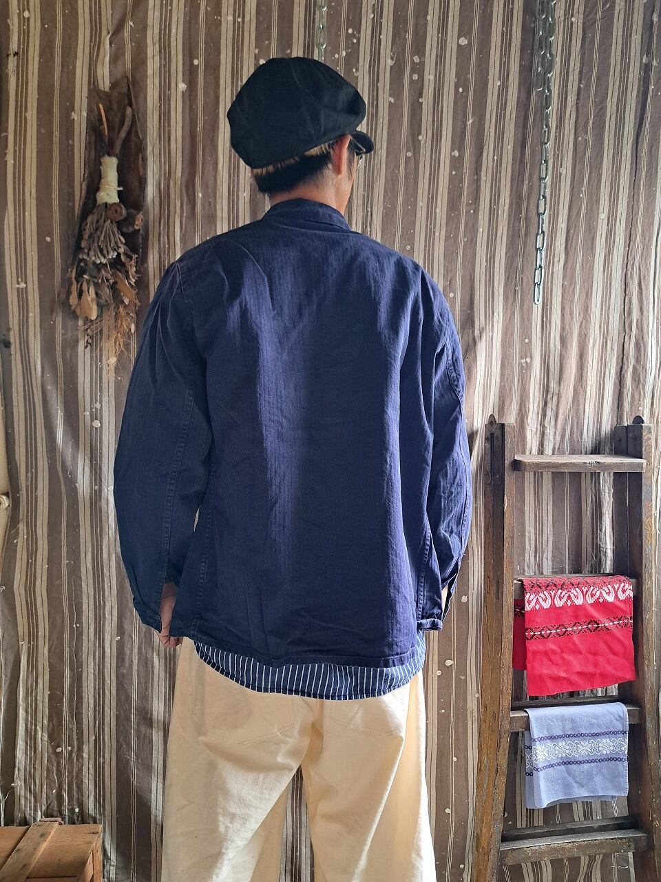 90's ドイツ軍 ヘリンボーン カバーオール used [410010] | VACFF