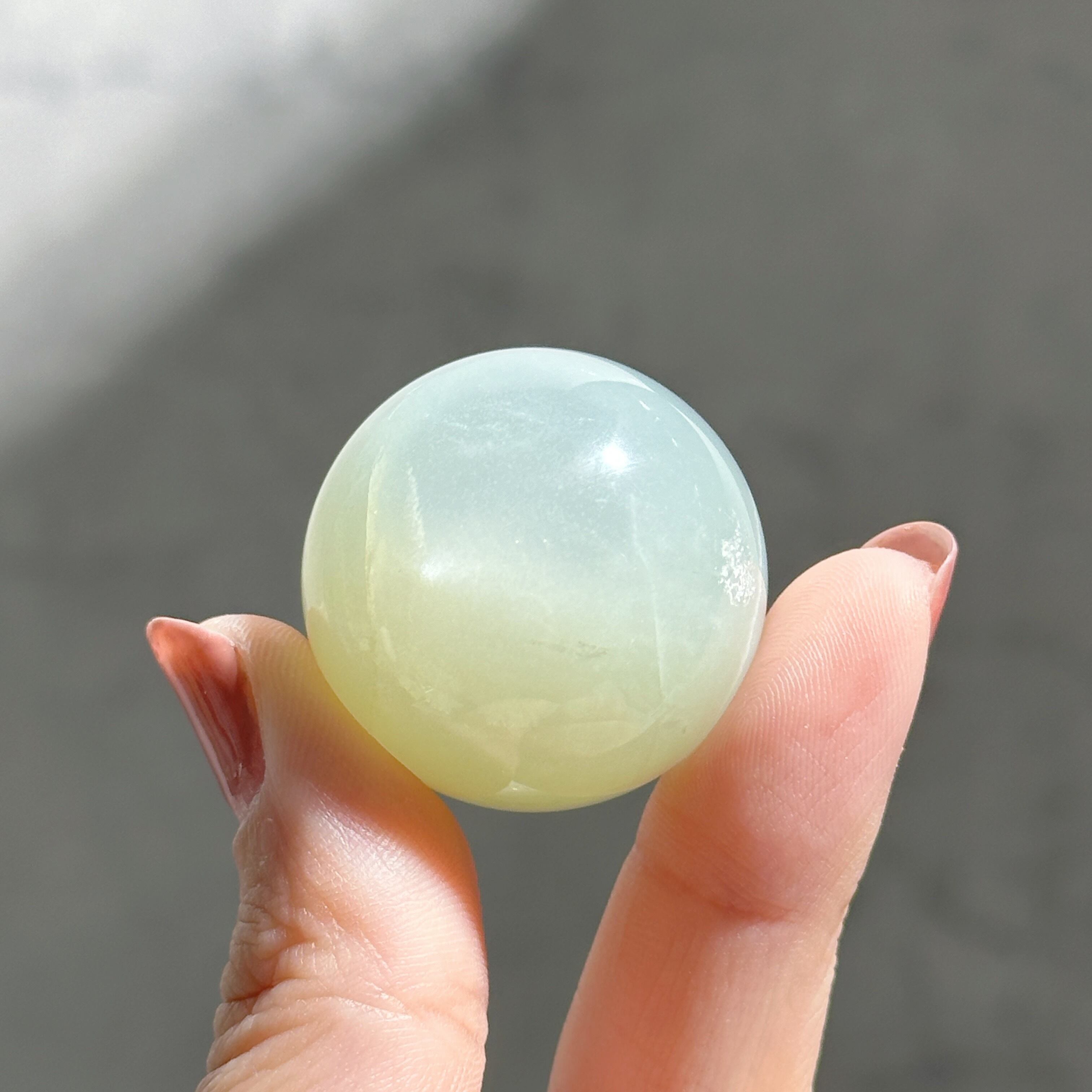 グリーンムーンストーン スフィア（丸玉）05◇Green Moon Stone