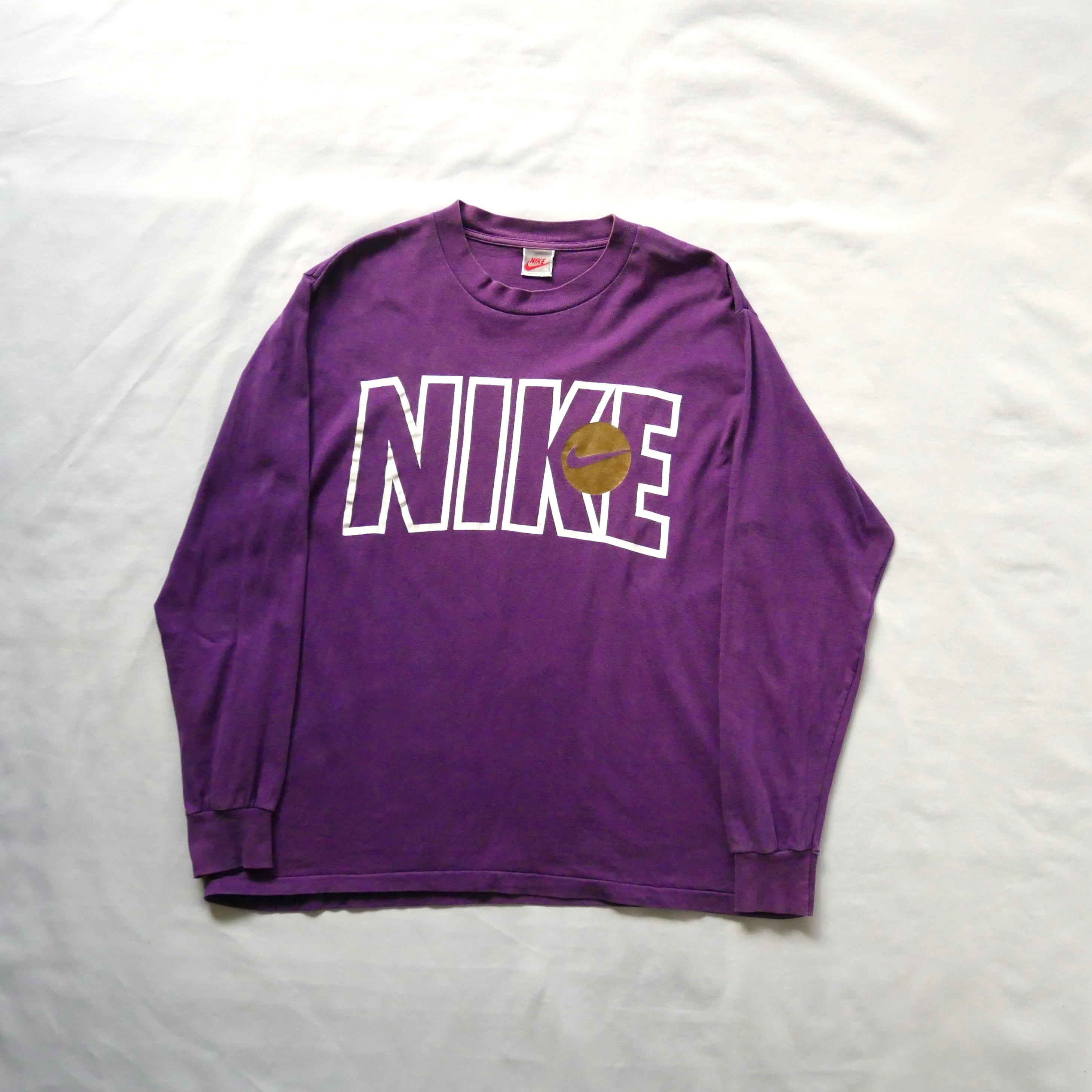 90s madein USA NIKE purple longsleeve Tshirt 90年代 アメリカ製