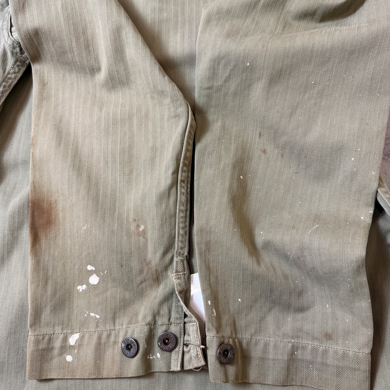 40's P-41 (First half) HBT Shirt Jacket USMC 40年代 前期 アメリカ軍 ヘリンボーン シャツ ジャケット ミリタリー ヴィンテージ ビンテージ  TT2026-0031 - 12