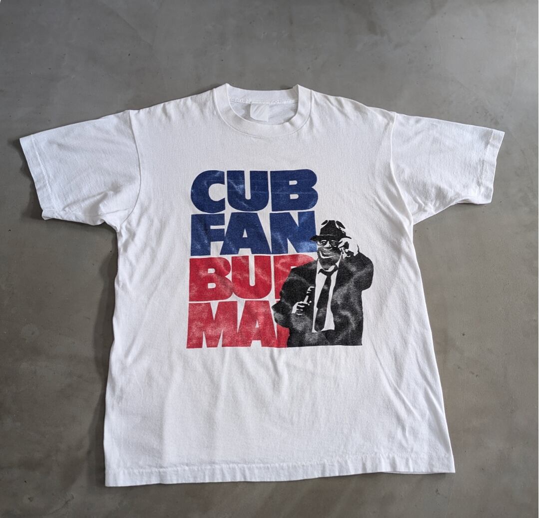 90s CUB FAN BUD MAN print tee 小岩店