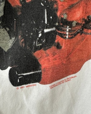 -MINISTRY- Vintage 90s L Print T-Shirt made in USA