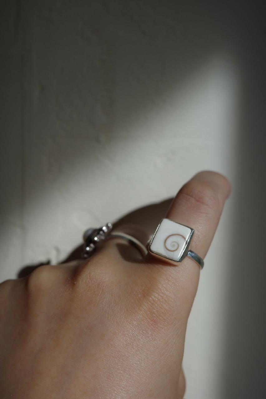 vija Spiral Shell ring 17号