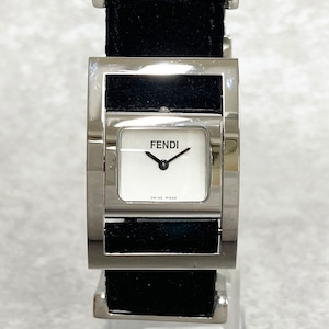 FENDI フェンディ クォーツ SS スエードベルト 腕時計 レディース 3991-202110