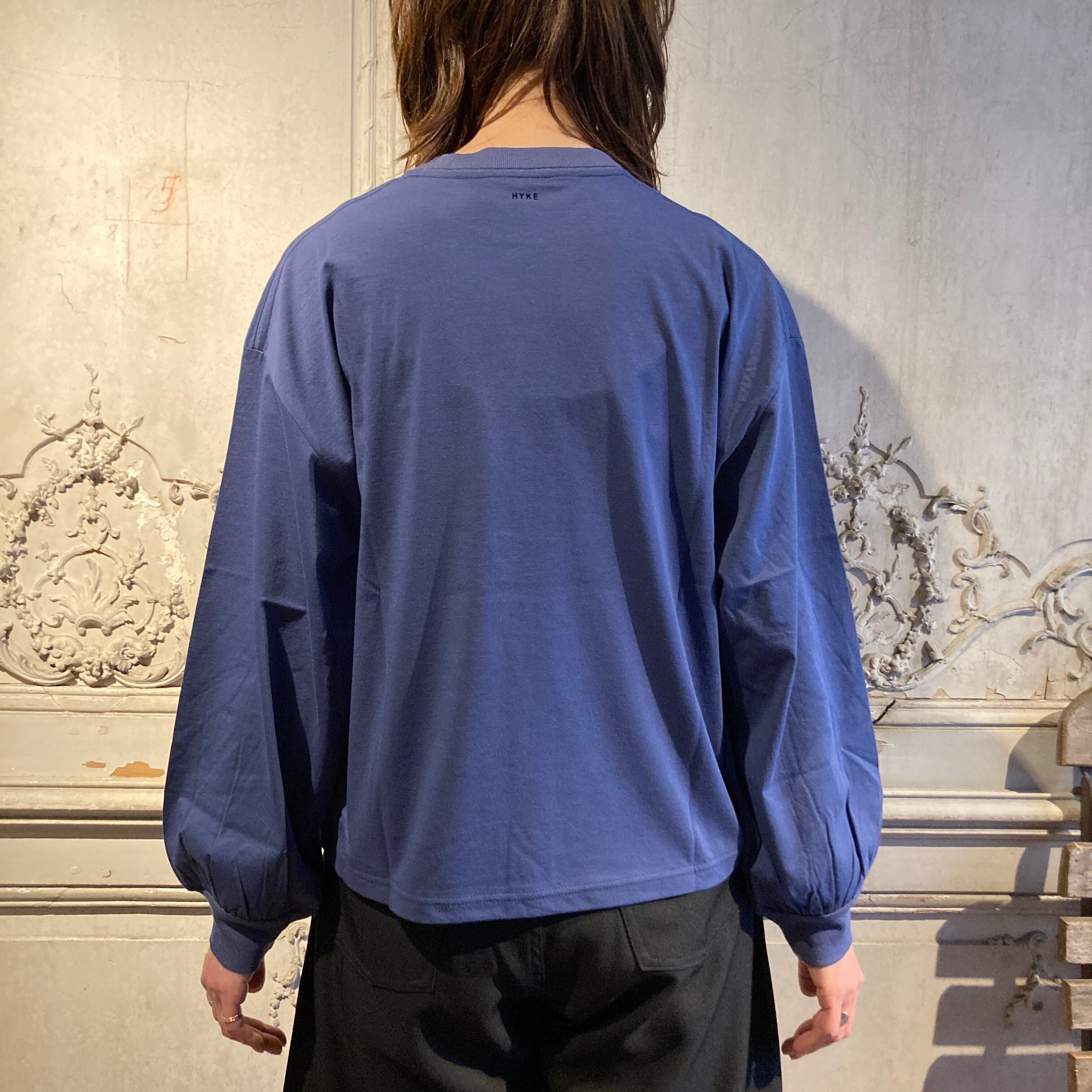 HYKE【ハイク】SHEER LONG-SLV TEE (12434) | glamour online