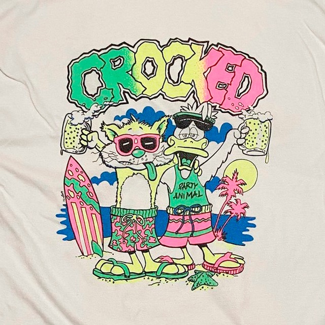 【IMPORT古着】CROCKED TEE (size XL)