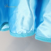 フラメンコ 衣装 ファルダ スカート ボランテ フリル レース 光沢 柄 模様 軽い ダンス パーティ 発表会 水色 青 ブルー系 フェスティバル おしゃれ 衣装用 生地 軽量 レディース 楽しい