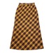 チェック柄ロングスカート