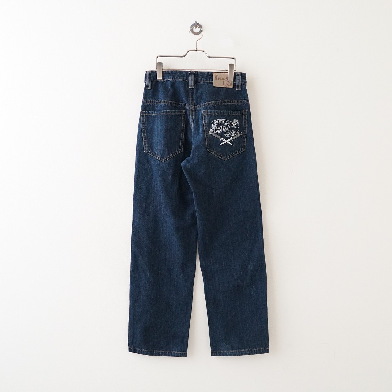 embroidery denim pants