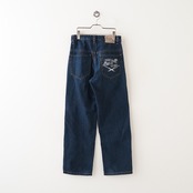embroidery denim pants