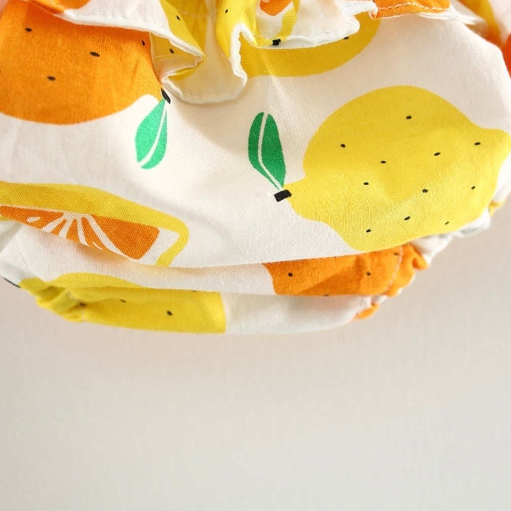 レモン柄ワンピース パンツセット | TanTon 〜海外子供服セレクト