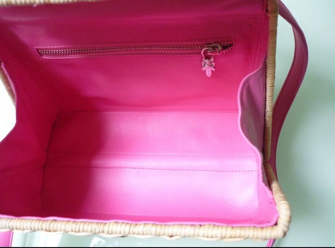 CHROME HEARTS クロムハーツ カゴバック 2WAY ショルダーバッグ ピンク