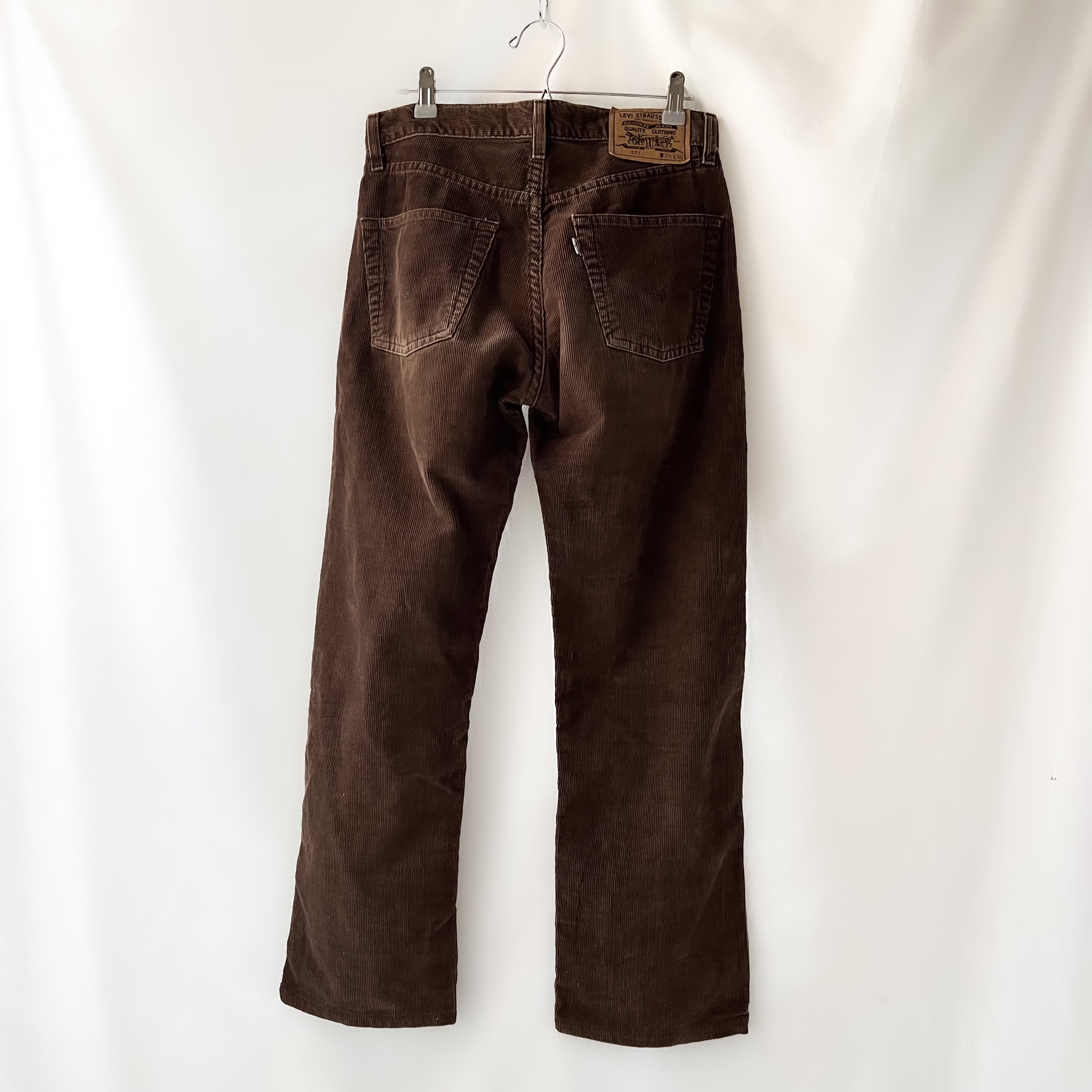 97年8月製造 levis 551 made in tunisia brown corduroy pants 90s 90 ...
