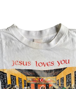 Vintage 90s Art T-Shirt-Jesus-