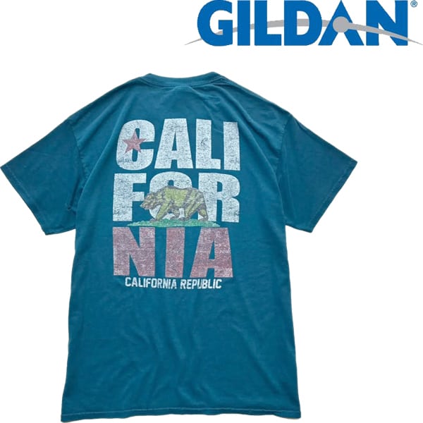 1点物◇カリフォルニア共和国バックプリントTシャツ古着メンズXL