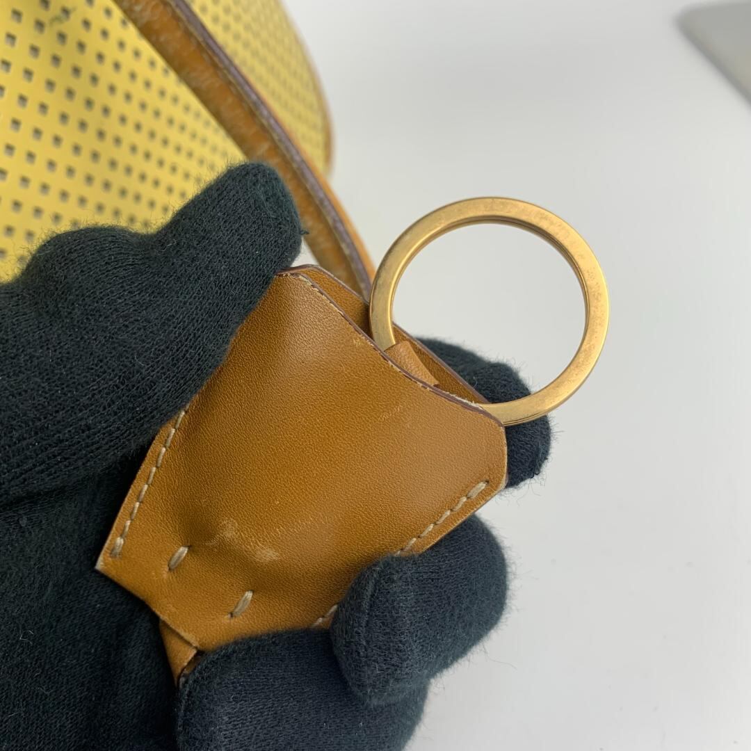 PRADA プラダ ハンドバッグ ボストン ゴールド レザー カデナ PRADA プラダ ハンドバッグ ボストン ゴールド レザー カデナ