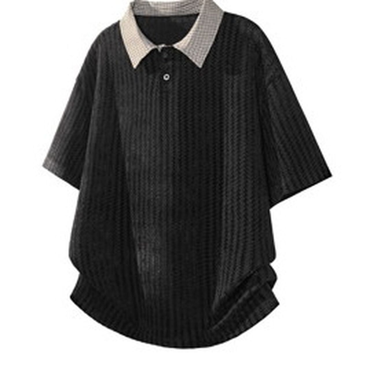 Relaxed-fit casual short-sleeve polo shirt(MT1622)